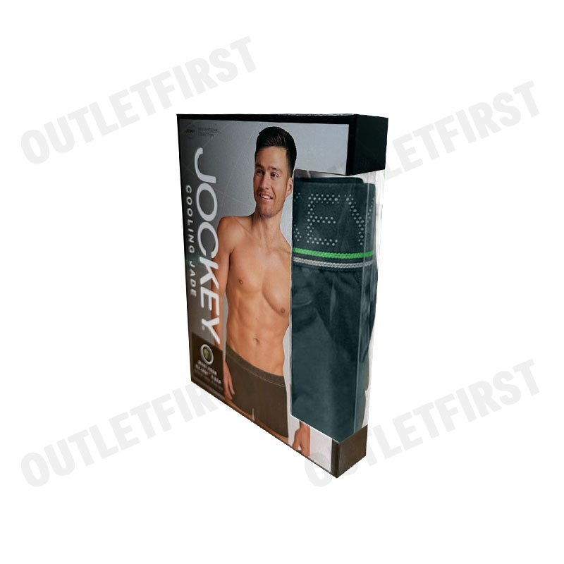 JOCKEY รุ่น MEN'S COOLING JADE TRUNK CODE: KU 1978 (GREEN) กางเกงชั้นในผู้ชาย กางเกงในบ็อกเซอร์ กางเกงจ็อคกี้