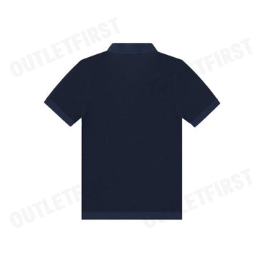 CALVIN KLEIN SMOOTH COTTON WAFFLE SWEATER POLO SHIRT COLOR NAVY CODE: 40BM304 CEF