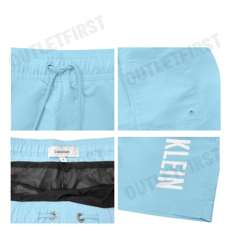 CALVIN KLEIN SWIMWEAR รุ่น MEDIUM DRAWSTRING SWIM SHORTS CODE: N61092 VO9 กางเกงว่ายน้ำ กางเกงขาสั้น กางเกงผู้ชาย