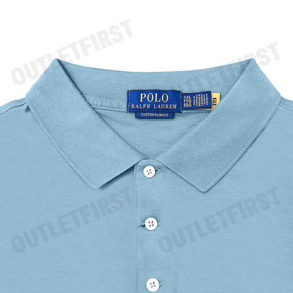 POLO RALPH LAUREN รุ่น CUSTOM SLIM FIT SOFT COTTON POLO SHIRT CODE: 710704319151 เสื้อโปโล เสื้อผู้ชาย เสื้อแขนสั้น