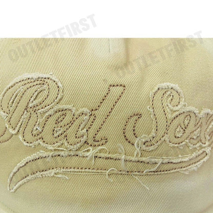 MLB รุ่น APPLIQUED VINTAGE WASHED BASEBALL CAP CODE: 3ACPV025N 43SAS หมวกแก็ป หมวกเบสบอล หมวกสีเบจ