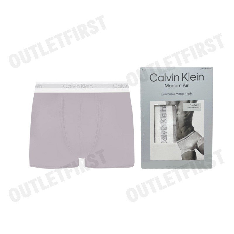 CALVIN KLEIN รุ่น MODERN AIR BOXER BRIEFS CODE: NB3996 OQ9 กางเกงชั้นในผู้ชาย กางเกงใน กางเกงสีเทา