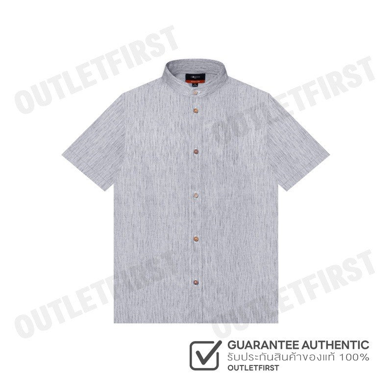 G2000 รุ่น MEN'S SMART FIT CASUAL SHORT SLEEVE SHIRT CODE: 46139952 96 เสื้อเชิ้ตแขนสั้นผู้ชาย เสื้อสีเทา เสื้อผู้ชาย