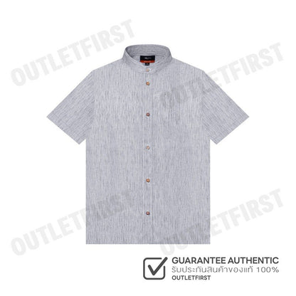 G2000 รุ่น MEN'S SMART FIT CASUAL SHORT SLEEVE SHIRT CODE: 46139952 96 เสื้อเชิ้ตแขนสั้นผู้ชาย เสื้อสีเทา เสื้อผู้ชาย