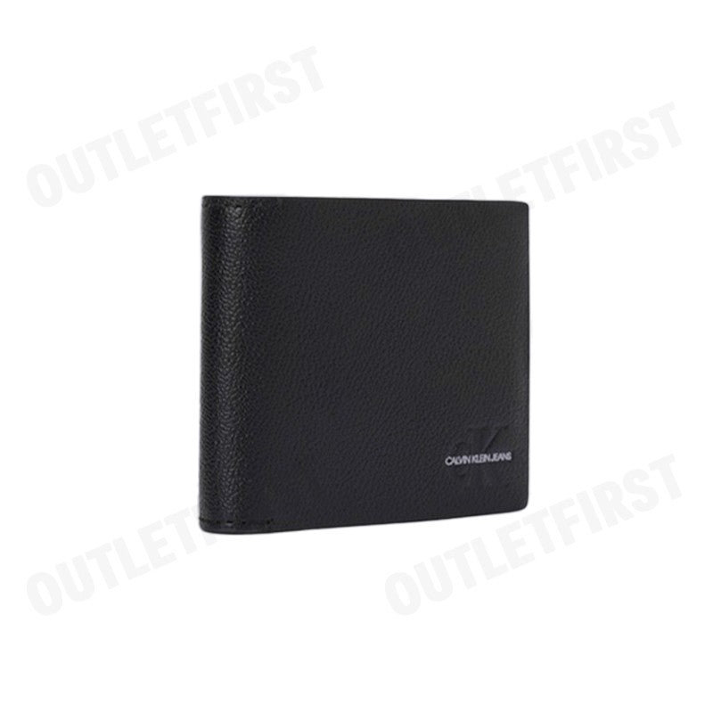 CALVIN KLEIN JEANS รุ่น MEN'S LIMEGRAIN LEATHER FOLDING WALLET WITH MULTIPLE CARD CODE: HP1631 001 กระเป๋าสตางค์ผู้ชาย