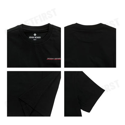 JOHN HENRY รุ่น MEN'S SLIM FIT T-SHIRT (BLACK) CODE: JH S125MTSSM26 เสื้อยืดคอกลมผู้ชาย เสื้อสีดำ เสื้อจอร์นเฮนรี่