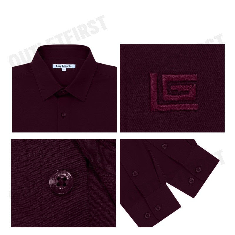 GUY LAROCHE รุ่น MAN'S LONG SLEEVES SHIRT CODE: BAB6250P4MR เสื้อเชิ้ต เสื้อแขนยาว เสื้อผู้ชาย