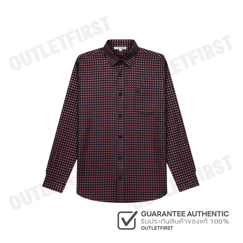 GUY LAROCHE รุ่น MAN'S LONG SLEEVES SHIRT CODE: BAB9200S4RE เสื้อเชิ้ต เสื้อแขนยาว เสื้อผู้ชาย