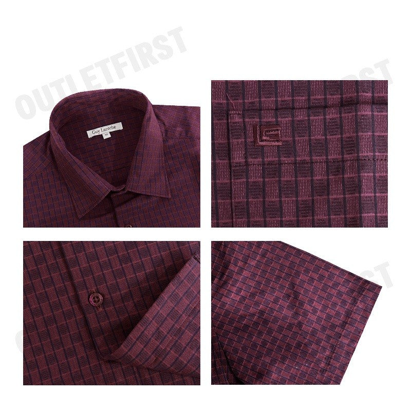 GUY LAROCHE รุ่น MAN'S SHORT SLEEVES SHIRT CODE: BAC1200W3RE เสื้อเชิ้ต เสื้อแขนสั้น เสื้อผู้ชาย