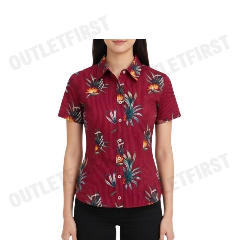 ARROW รุ่น WOMEN'S TROPICAL FABRIC SHIRT CODE: WACC549S4CSRE เสื้อเชิ้ต เสื้อแขนสั้น เสื้อผู้หญิง