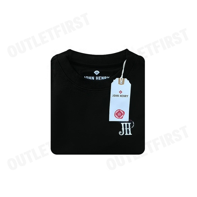 JOHN HENRY รุ่น MEN'S SLIM FIT SWEATER (BLACK) CODE: JH S125MPUSM17 เสื้อสเวตเตอร์ผู้ชาย เสื้อแขนยาว เสื้อสีดำ