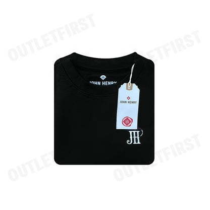 JOHN HENRY รุ่น MEN'S SLIM FIT SWEATER (BLACK) CODE: JH S125MPUSM17 เสื้อสเวตเตอร์ผู้ชาย เสื้อแขนยาว เสื้อสีดำ