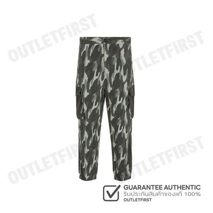 ARMANI EXCHANGE รุ่น MEN'S CAMOUFLAGE CARGO PANTS WITH VELVET POCKETS CODE: 6DZP01 ZN4ZZ 4891 กางเกงขายาว กางเกงผู้ชาย