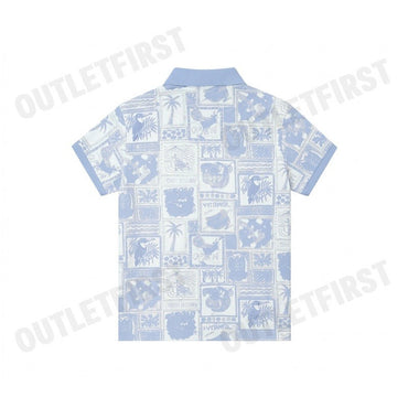JOHN HENRY รุ่น MEN'S SLIM FIT POLO SHIRT (BLUE) CODE: JH S325MPLSM28 เสื้อโปโลผู้ชาย เสื้อโปโลจอน เสื้อโปโลแขนสั้น