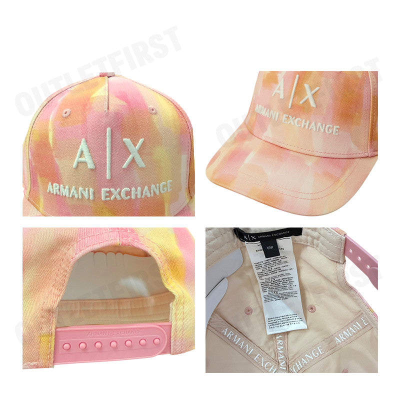 ARMANI EXCHANGE รุ่น PINK VEGAS PRINT CAP CODE: XW000874 AF13345 F4018 หมวกแก็ป หมวกเบสบอล หมวกยูนิเซ็กส์