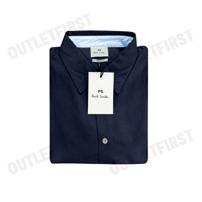 PS PAUL SMITH รุ่น MEN'S CASUAL FIT SHIRT CODE: M2R 524T FZEBRA 48 เสื้อเชิ้ตแขนสั้นผู้ชาย เสื้อเชิ้ต เสื้อพอลสมิธ