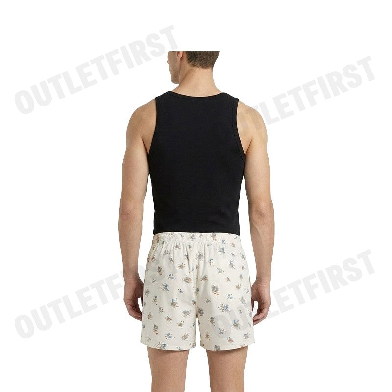 HUSH PUPPIES รุ่น MEN'S BOXER SHORTS SLEEPWEAR CODE: HU H3W274 (BEIGE) กางเกงขาสั้นผู้ชาย กางเกงบ๊อกเซอร์ กางเกงฮัชพัพพี