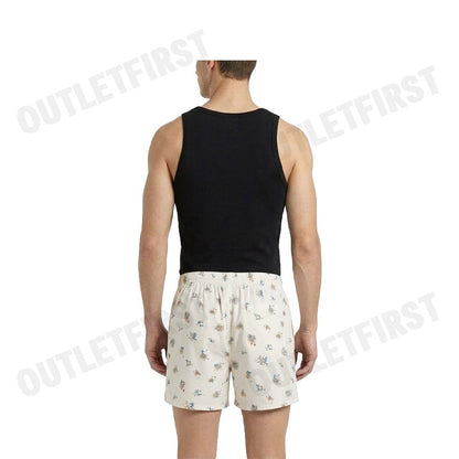 HUSH PUPPIES รุ่น MEN'S BOXER SHORTS SLEEPWEAR CODE: HU H3W274 (BEIGE) กางเกงขาสั้นผู้ชาย กางเกงบ๊อกเซอร์ กางเกงฮัชพัพพี