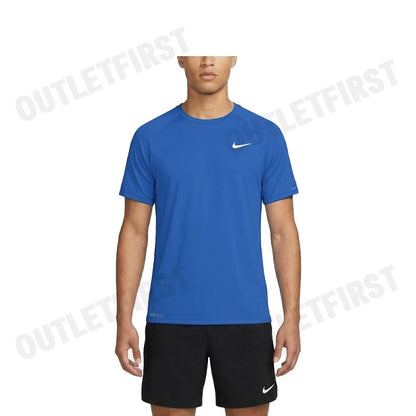 NIKE รุ่น MEN'S SHORT SLEEVE SWIMMING T-SHIRTS CODE: NESSA586 494 เสื้อว่ายน้ำผู้ชาย เสื้อว่ายน้ำคอกลม เสื้อดูดซับเหงื่อ