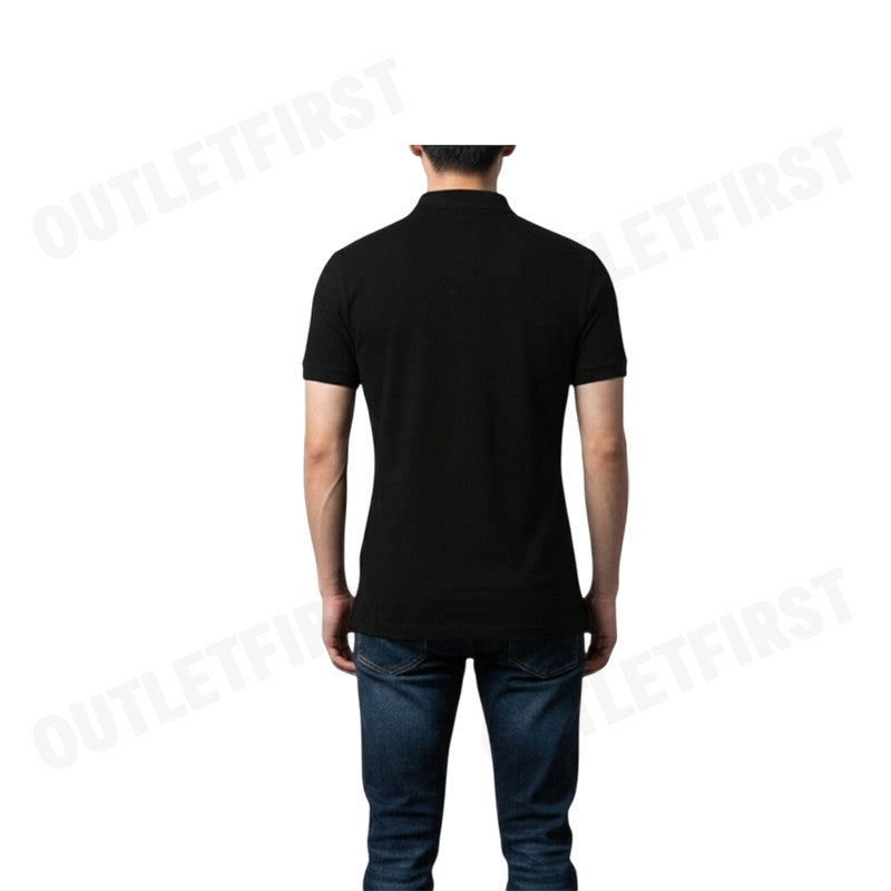 PLAY COMME DES GARÇONS รุ่น MEN POLO SHIRT CODE: AZ-T336 (BLACK) เสื้อโปโลผู้ชาย เสื้อหัวใจสีแดงเอเลี่ยน โปโลแขนสั้น