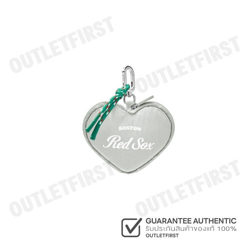 MLB รุ่น UNISEX HEART POUCH KEYRING CODE: 3APOH015N 43GRL พวงกุญแจ พวงกุญแจหัวใจ พวงกุญแจสีเทา