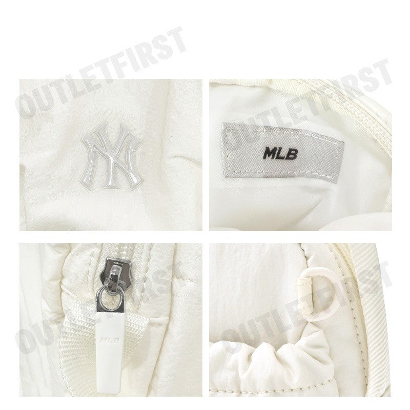 MLB รุ่น ATHLEISURE MINI CROSSBODY BAG CODE: 3ACRA015N 50CRS กระเป๋าสะพายข้าง กระเป๋าสีครีม กระเป๋าทรงเหลี่ยม
