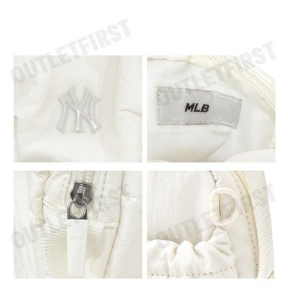 MLB รุ่น ATHLEISURE MINI CROSSBODY BAG CODE: 3ACRA015N 50CRS กระเป๋าสะพายข้าง กระเป๋าสีครีม กระเป๋าทรงเหลี่ยม