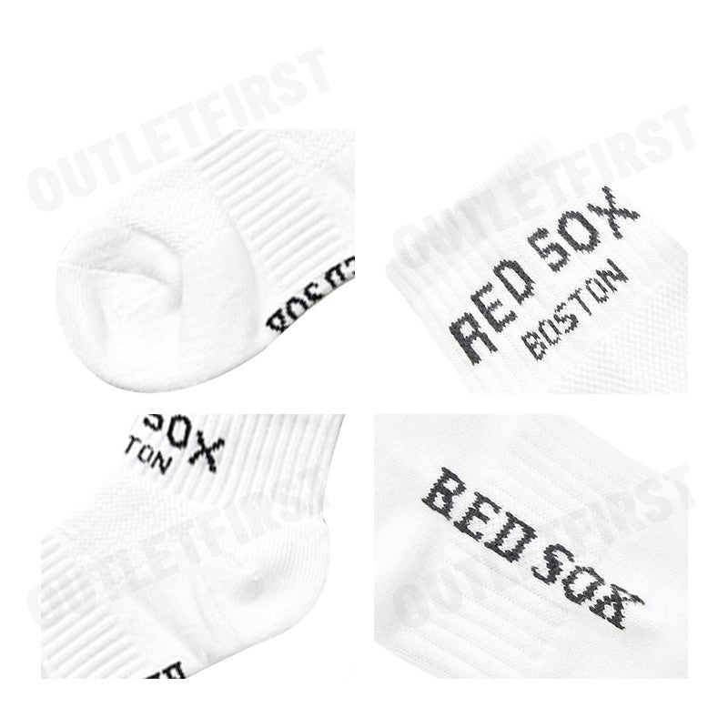 MLB รุ่น UNISEX SPORTIVE VARSITY LOW SOCKS 3 PAIRS SET CODE: 3ASOSV15N 00WHS ถุงเท้า ถุงเท้าสีขาว ถุงเท้าข้อสั้น