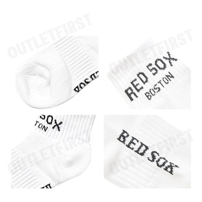 MLB รุ่น UNISEX SPORTIVE VARSITY LOW SOCKS 3 PAIRS SET CODE: 3ASOSV15N 00WHS ถุงเท้า ถุงเท้าสีขาว ถุงเท้าข้อสั้น