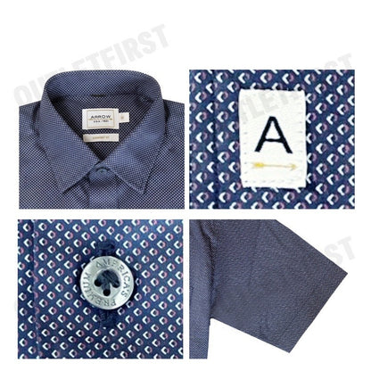 ARROW รุ่น MEN'S PREMIUM COLLECTION COTTON SHORT SLEEVES SHIRT CODE: MAPC505W3CSNV เสื้อเชิ้ต เสื้อแขนสั้น เสื้อผู้ชาย