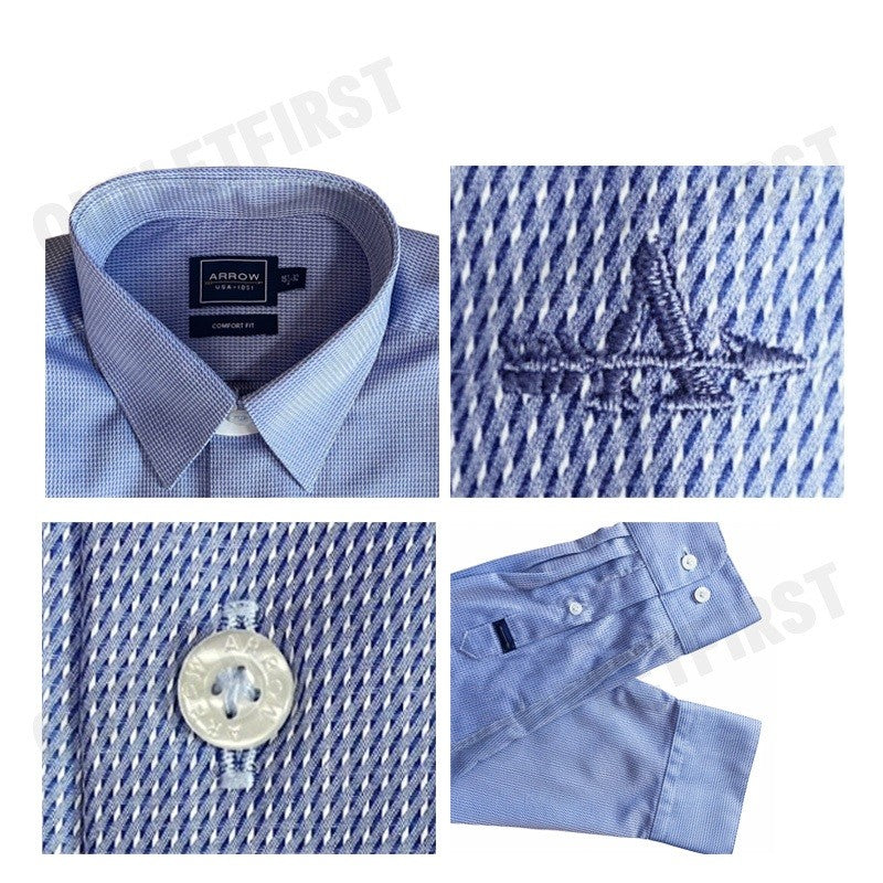 ARROW รุ่น MEN'S LONG SLEEVE COMFORT FIT SHIRT CODE: MACC799W4BSNV  เสื้อเชิ้ต เสื้อแขนยาว เสื้อผู้ชาย