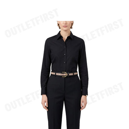 PS PAUL SMITH รุ่น WOMEN'S BELT BLACK CODE: W1A 7612 LSIGST 79 เข็มขัดผู้หญิง เข็มขัดสีดำ เข็มขัดพอล สมิธ