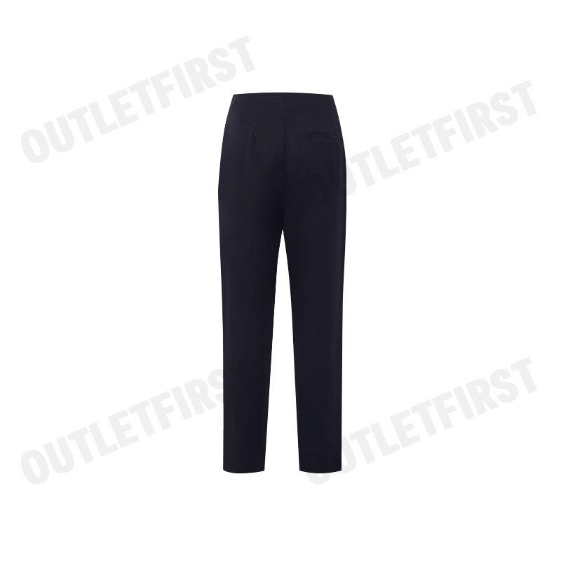 G2000 WOMEN CLOTHING SILKY TOUCH BACK HALF TAPER PANTS TAPERED FIT COLOR NAVY CODE: 4326606579