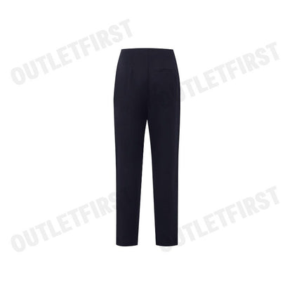 G2000 WOMEN CLOTHING SILKY TOUCH BACK HALF TAPER PANTS TAPERED FIT COLOR NAVY CODE: 4326606579