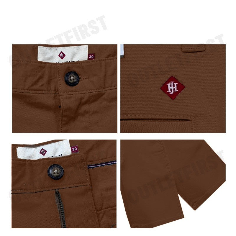 JOHN HENRY  MEN'S SLIM FIT SHORTS PANT (BROWN) COLOR BROWN CODE: JH F524MSHSM47