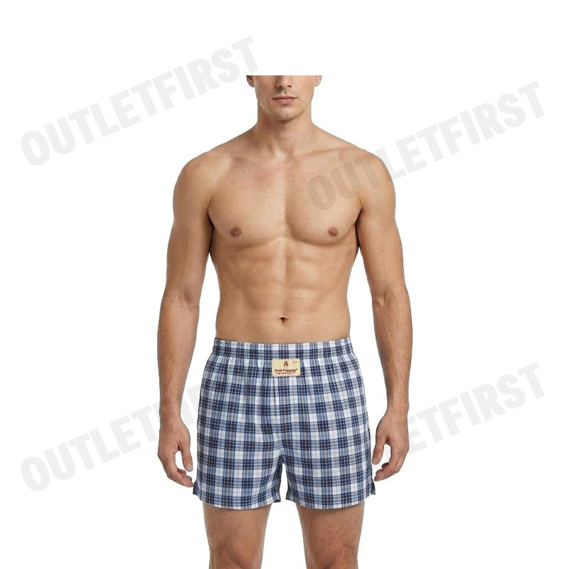 HUSH PUPPIES  MEN'S BOXER SHORTS SLEEPWEAR COLOR NAVY CODE: HU H3W283 (NAVY)