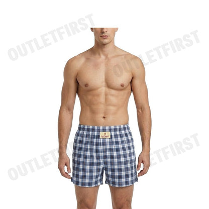 HUSH PUPPIES  MEN'S BOXER SHORTS SLEEPWEAR COLOR NAVY CODE: HU H3W283 (NAVY)