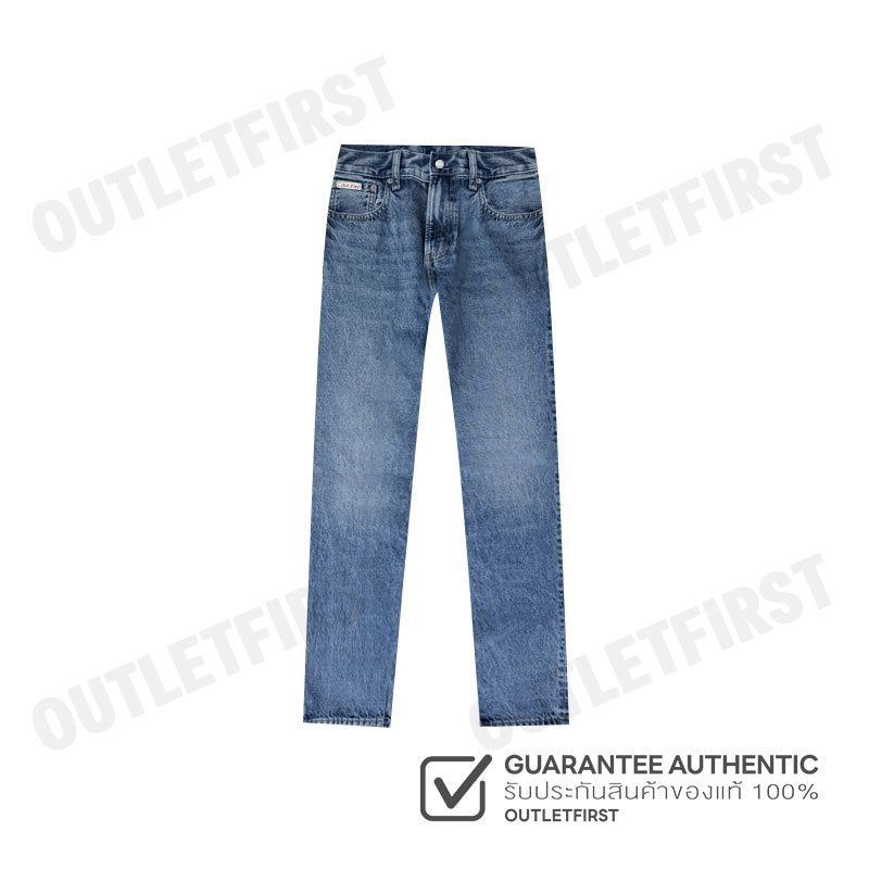 CALVIN KLEIN JEANS รุ่น MEN'S AUTHENTIC STRAIGHT JEANS CODE J327128 1A4 กางเกงยีนส์ กางเกงยีนส์ขายาว กางเกงผู้ชาย