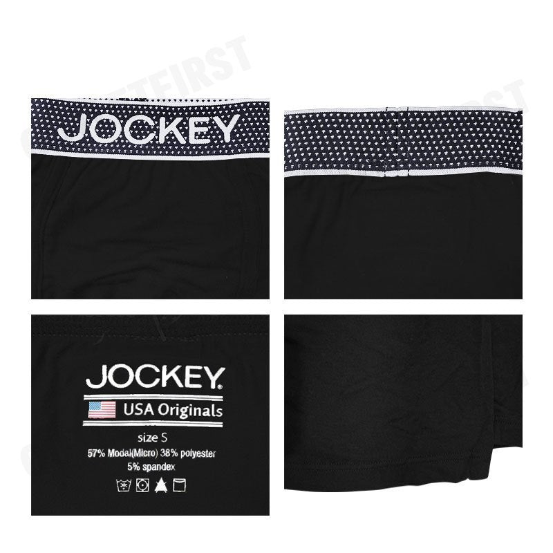 JOCKEY รุ่น UNDERWEAR EXTRA DRY BOXER TRUNK CODE: KU 1907 (BLACK) กางเกงชั้นในผู้ชาย กางเกงในบ็อกเซอร์ กางเกงจ็อคกี้