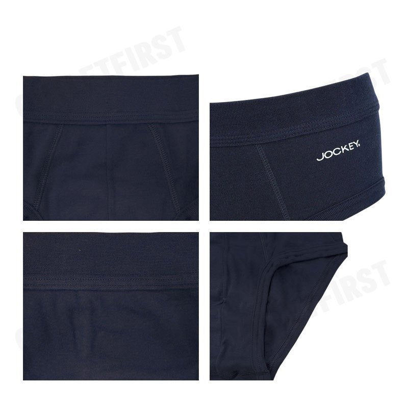 JOCKEY รุ่น MAN'S SEAMLESS WAISTBAND BRIEFS 2 PACK CODE: KU 1550N (NAVY) กางเกงชั้นใน กางเกงชั้นในผู้ชาย กางเกงจ็อคกี้