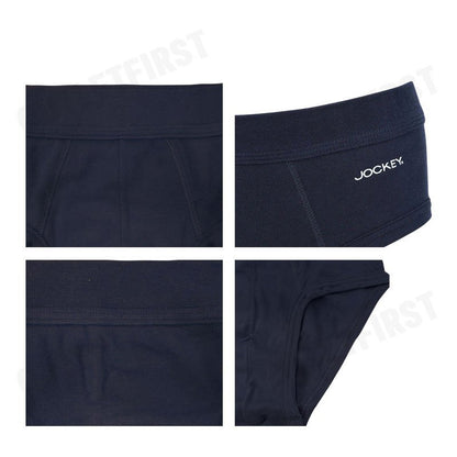 JOCKEY รุ่น MAN'S SEAMLESS WAISTBAND BRIEFS 2 PACK CODE: KU 1550N (NAVY) กางเกงชั้นใน กางเกงชั้นในผู้ชาย กางเกงจ็อคกี้