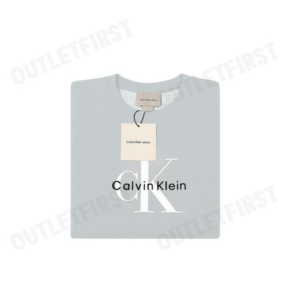 CALVIN KLEIN JEANS รุ่น WOMEN'S MONOLOGO FRENCH TERRY RELAXED SWEATSHIRT CODE: 47B234G P79 เสื้อสเวตเตอร์ เสื้อผู้หญิง