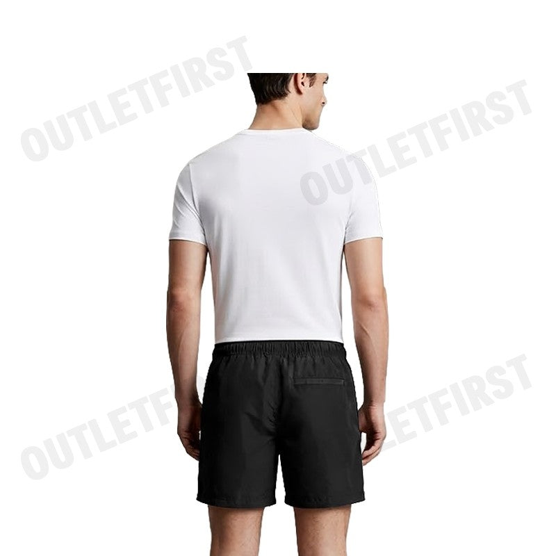 CALVIN KLEIN JEANS รุ่น MONOGRAM GRAPHIC PULL-ON SHORTS CODE: 4RC601G UB1 กางเกงขาสั้น กางเกงสีดำ กางเกงผู้ชาย
