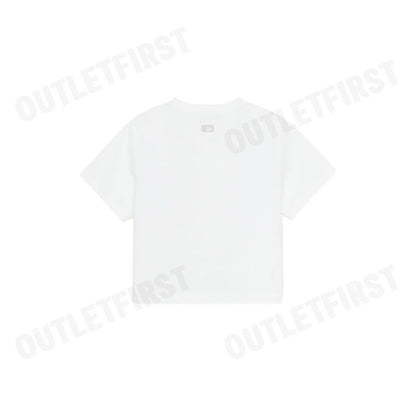 MLB รุ่น WOMEN'S SUMMER VINTAGE WASHED GRAPHIC CROP SHORT SLEEVE T-SHIRT CODE: 3FTSX0153 50WHS เสื้อครอป เสื้อแขนสั้น