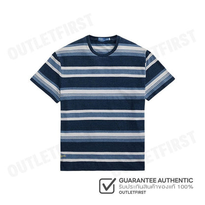 POLO RALPH LAUREN รุ่น CLASSIC FIT STRIPED COTTON-LINEN T-SHIRT CODE: 710958234001 เสื้อยืด เสื้อแขนสั้น เสื้อผู้หญิง