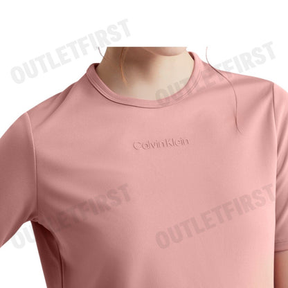 CALVIN KLEIN SPORT รุ่น CROPPED GYM T-SHIRT CODE: 4WS4K204 630 เสื้อครอป เสื้อยืดแขนสั้น เสื้อคอกลมผู้หญิง