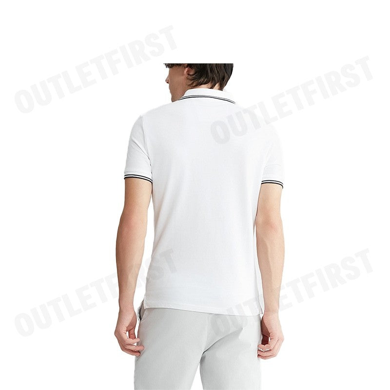 CALVIN KLEIN JEANS รุ่น MONOLOGO SLIM TIPPED POLO CODE: J324245 YAF เสื้อโปโล เสื้อโปโลแขนสั้น เสื้อโปโลผู้ชาย