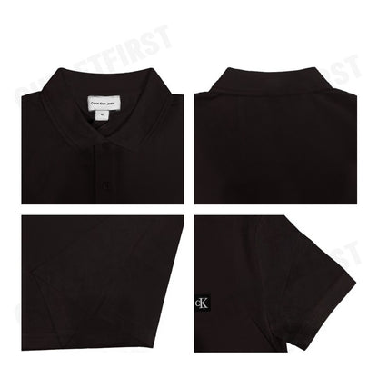 CALVIN KLEIN JEANS รุ่น CK BADGE SMOOTH COTTON SLIM POLO CODE: J326950 BEH เสื้อโปโล เสื้อโปโลแขนสั้น เสื้อโปโลผู้ชาย