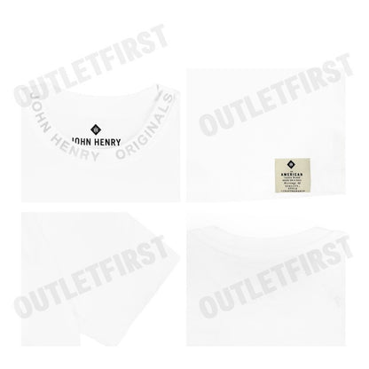 JOHN HENRY รุ่น MEN'S SLIM FIT T-SHIRT (WHITE) CODE: JH F324MTSSM28 เสื้อยืดคอกลม เสื้อยืดผู้ชาย เสื้อยืดแขนสั้น