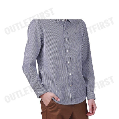 JOHN HENRY รุ่น MEN'S LONG SLEEVES SLIM FIT SHIRT (NAVY) CODE: JH F424MSLSM38 เสื้อเชิ้ตแขนยาว เสื้อเชิ้ต เสื้อทำงาน